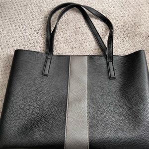 Vince Camuto black and gray shoulder bag